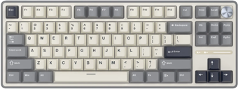 Royal Kludge R87 Pro Beyaz/Gri TKL Kablolu US Gaming Klavye