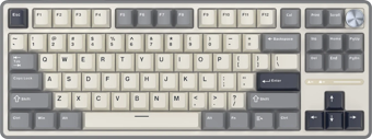 Royal Kludge R87 Pro Beyaz/Gri TKL Kablolu US Gaming Klavye