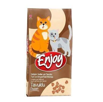 Enjoy Tavuklu Yetişkin Kedi Maması 15 Kg