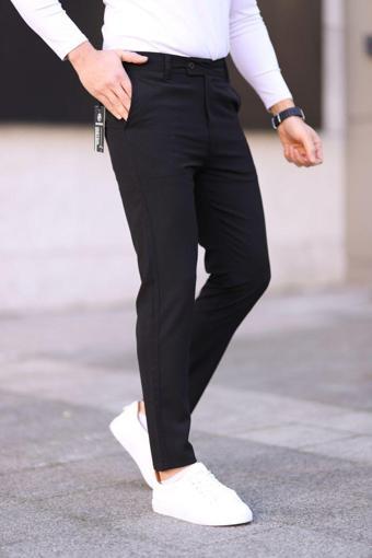 Wamoss Casual Regular Kanvas Pantolon Dil1 Siyah 42