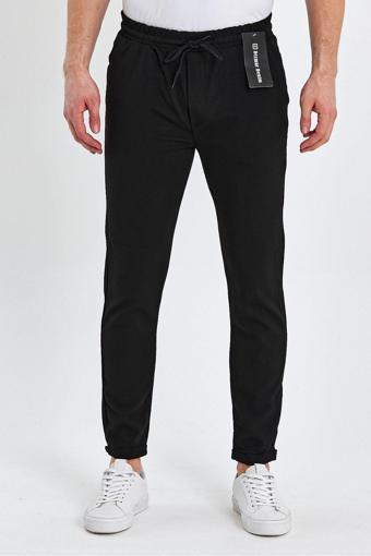 Wamoss Beli Lastikli Yeni Sezon Erkek Jogger Pantolon Focus 2025 Jd11 Siyah L