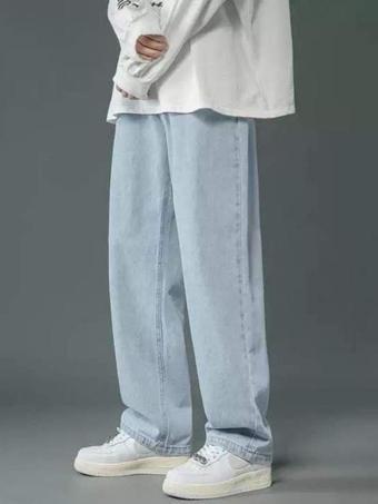 Wamoss Vintage Yazlık Baggy Aisty Yıkamalı Pantolon Mbg Mavi 40