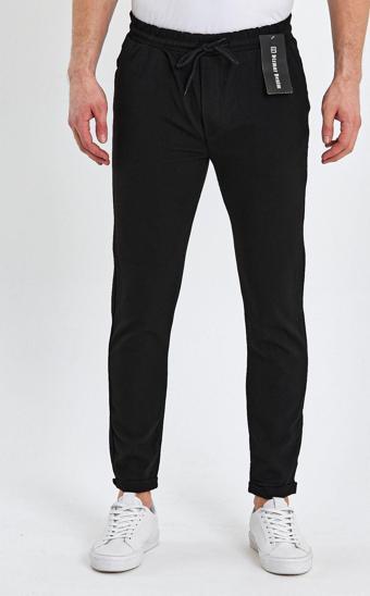 Wamoss Beli Lastikli Yeni Sezon Erkek Jogger Pantolon Focus 2025 Jd11 Siyah XL