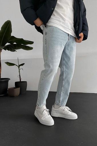 Wamoss Erkek Yeni Sezon Boyfriend Pantolon 1.Kalite 2024 Açık Mavi 40
