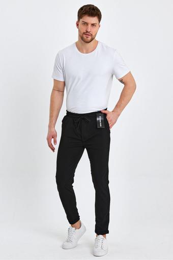 Wamoss Beli Lastikli Yeni Sezon Erkek Jogger Pantolon Focus 2025 Jl12 Siyah XL