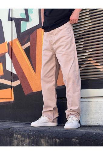 Wamoss Vintage Erkek Baggy Pantolon Kdb Krem 32