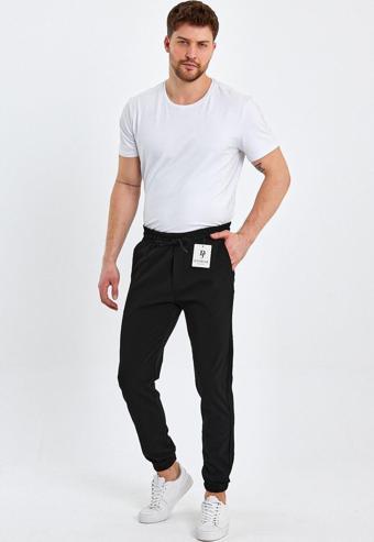 Wamoss Dar Kalıp Siyah Jogger Pantolon Jl12 Siyah L