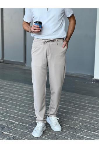 Wamoss Yeni Sezon Dizmar Micro Ipli Casual Pantolon Ip14 Bej 36