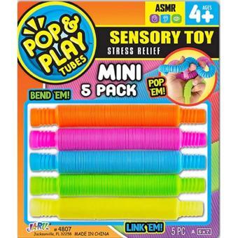 Nessiworld Pop & Play Tubes Duyusal Stres Oyuncağı Mini 5'li