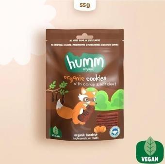 Nessiworld Humm Organik Keçiboynuzlu ve Fındıklı Vegan Kurabiye 55 Gr