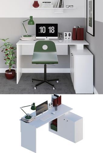 Decormet Başak Çalışma Masası Beyaz