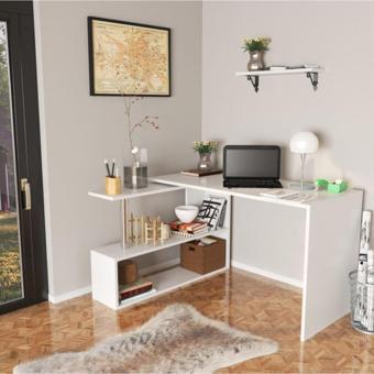 Decormet Retro Çalışma Masası Kitaplıklı