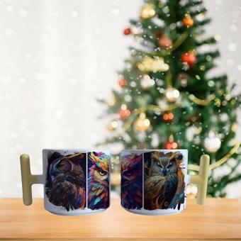 Baykuş Porselen Fincan / Kupa -mug
