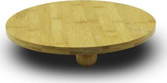 YUVARLAK=29CM   3 MİNİ TOP AYAKLI  AHŞAP BAMBU SUNUM TAHTASI - MİNİ SOFRA  GO5060Gok223092