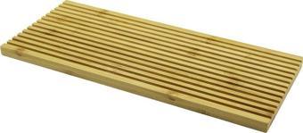 DİKDÖRTGEN ÇİFT TARAFLI=DÜZ - DALGALI OYUK KANALLI AHŞAP BAMBU SUNUM TEPSİ 17X39X1.5CM  GO5060Gok223125