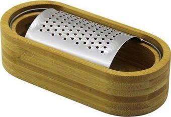 AHŞAP BAMBU HAZNELİ YATAY - OVAL METAL BOMBELİ MEYVE RENDESİ 7 X 15.5CM  GO5060Gok222974