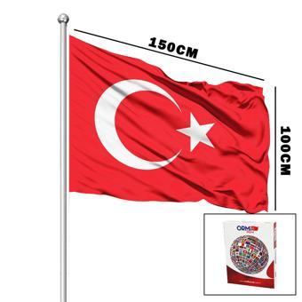 TÜRK BAYRAĞI ALPAKA KUMAŞ 100X150CM  GO50603720930