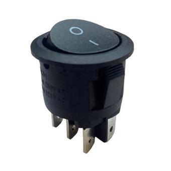 YUVARLAK ANAHTAR ON-OFF 6P SİYAH (IC-133-6)  GO506089MT-23179