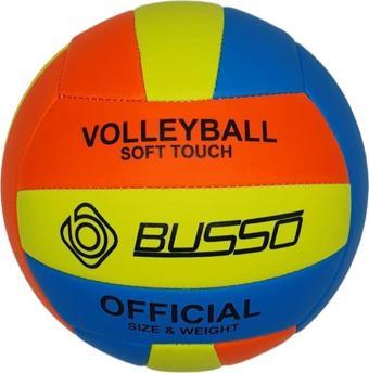 Busso SOFT TOUCH VOLEYBOL TOPU (SARI-TURUNCU-MAVİ)