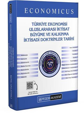 KPSS A Grubu Economicus Türkiye Ekonomisi, Uluslararası İktisat, Büyüme ve Kalkınma, İktisadi Doktri - Pegem Akademi Yayıncılık