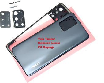 Tkgz Oppo A74 ORJ kasa Arka Pil Batarya Kapağı SİYAH