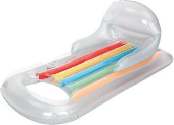 Bestway Şeffaf Lüks Şezlong 161x84 Cm İçecek Bölümlü Boyun ve Kol Dayamalı