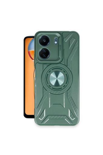 Anka Cep Xiaomi Redmi 13C Uyumlu Kılıf Lincoln Kamera Korumalı Silikon Kapak + Ekran Koruma + Kablo Koruyucu