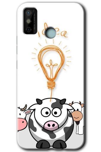 Anka Cep Telefonu Aksesuarları Tecno Tekno Spark 6 Go Kılıf Hd Desen Baskılı Arka Kapak - İdea Lamp