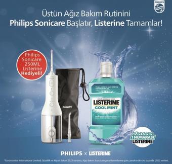 Philips Sonicare HX3806/31 – Sonic Şarjlı Diş Arası Temizleyicisi - Listerine Cool Mint 250ml Hediyeli