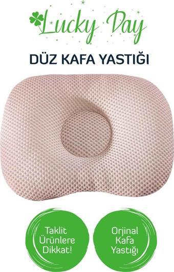 Lucky Day Kafa Yastığı Bej Bebek Kafa Yastığı, Kafa Yastık, Bebek Yastığı, Organik Pamuk Kumaş