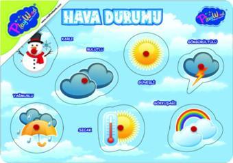 Onyıl Oyuncak Playwood Ahşap Tutmalı Puzzle Hava Durumu