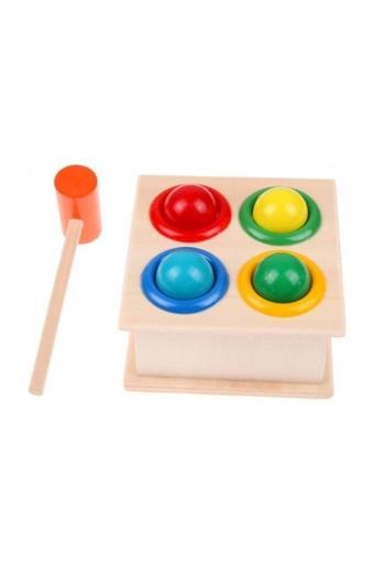 Oyuncak 4'Lü Çekiç Oyunu Hammer Case Çekiçli Tak Çak Oyunu Eğitici Oyuncak Çak Çak