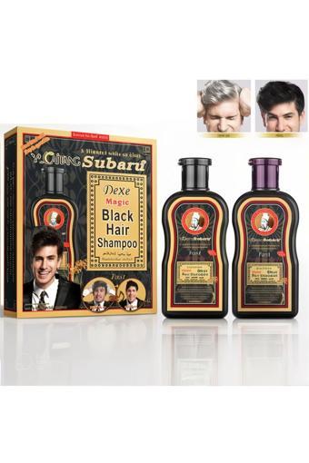 Dexe Black Hair Shampoo Saç Siyahlaştırıcı Şampuan Seti 200Ml