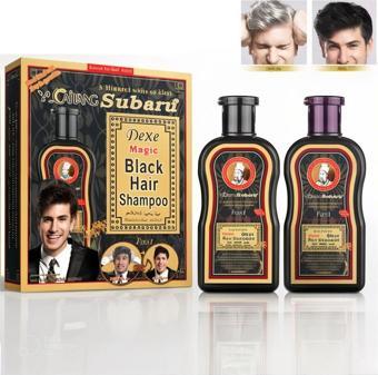 Dexe Black Hair Shampoo Saç Siyahlaştırıcı Şampuan Seti 200Ml