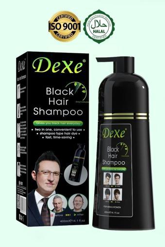 Dexe Black Hair Shampoo - Saç Siyahlaştırıcı Şampuan 400 Ml Büyük Boy