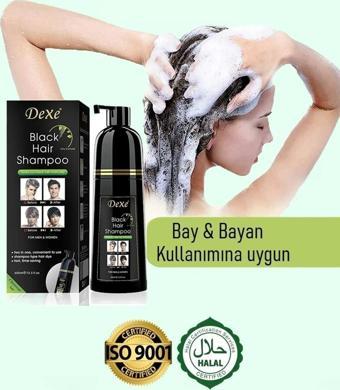 Dexe Black Hair Shampoo Beyaz Kapatıcı Şampuan Siyah Renk 400 Ml Büyük Boy