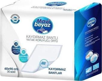 MAVİ BEYAZ BANTLI YATAK KORUYUCU 60*90 30 ADET