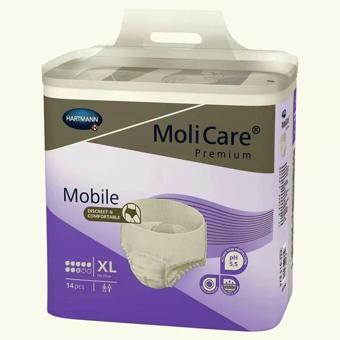 MOLİCARE 8 DAMLA 2421 GR EMİŞ KAPASİTELİ KÜLOT BEZ MOR XLARGE 14 LÜ