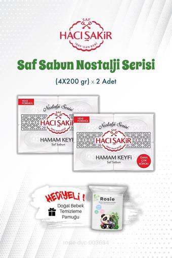 Hacı Şakir Hamam Keyfi Saf Sabun Nostalji Serisi 4'lü 200 gr X2 ve ROSIE