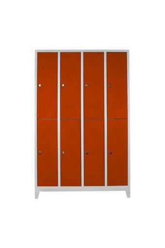 Jessan Ofis 8 Li Soyunma Dolabı Turuncu 128x200x37 cm