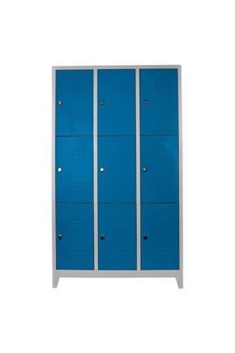 Jessan Ofis 9 Lu Eko Soyunma Dolabı Gri-mavi 97x200x37 cm