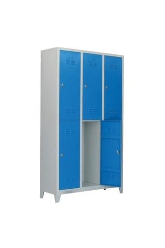 Jessan Ofis Beyaz 6'lı Soyunma Dolabı 97x200x37 cm