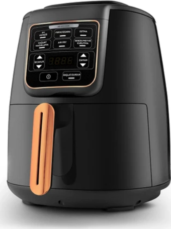 Karaca Air Pro Cook XL 2 in 1 Konuşan Airfryer Siyah Copper