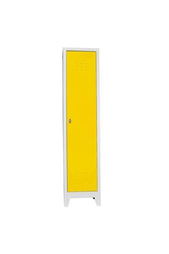 Jessan Ofis Tekli Soyunma Dolabı Gri-sarı 41x185x40 cm