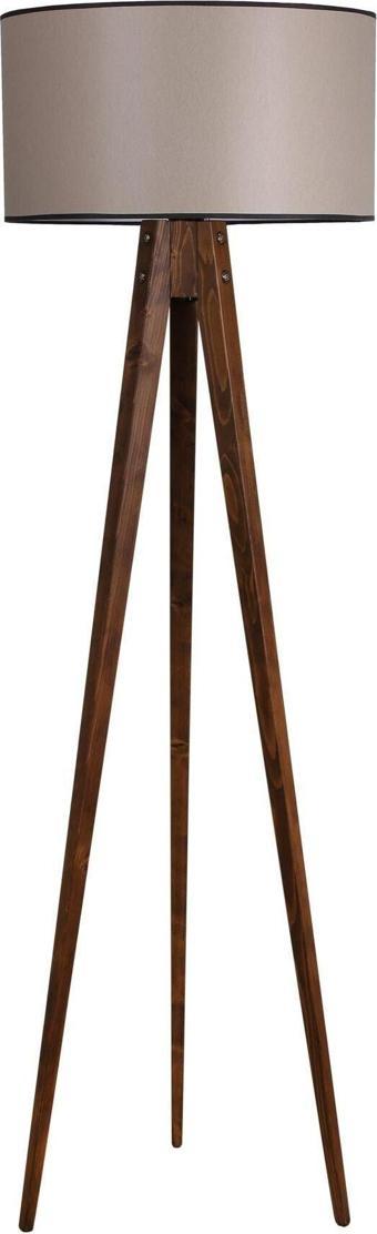 Lumexx Tripod Ceviz Lambader Silindir 82 Abajurlu