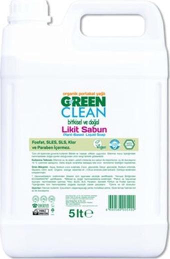 Green Clean Bitkisel Portakallı Likit Sabun 5 lt