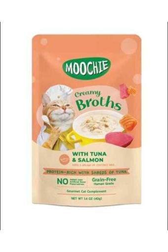 Moochıe Petlove Kedi Ödülü Çorbası Ton Balığı Somon 40 Gr Premium Kaliteli Lezzetli Soslu Çorba