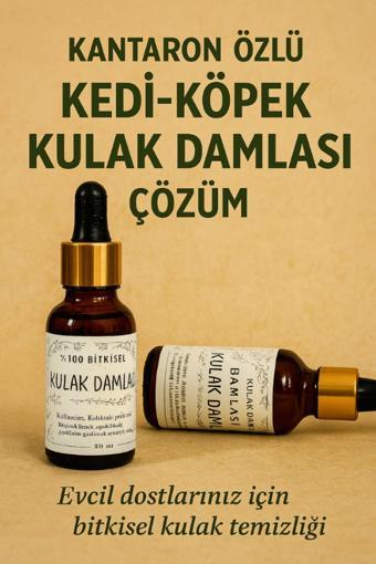 Petlove %100 Doğal Kantaron Özlü Kedi & Köpek Kulak Damlası 20Ml