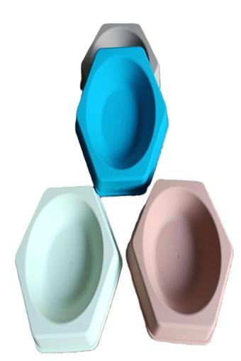 Petlove Altıgen Plastik Tekli Mama Kabı 22Cm