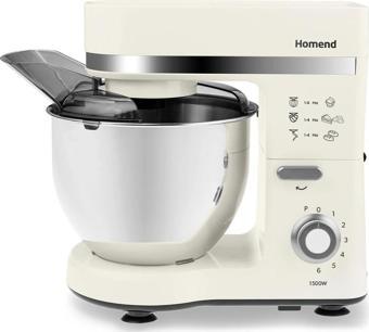 Homend Profashion 3063H Hamur Yoğurma Makinesi Krem 1500W 5L